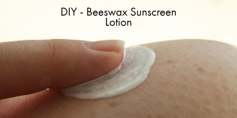 DIY Beeswax Sunscreen Lotion