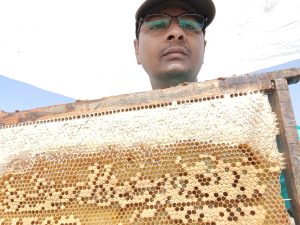 Raw sesame honey