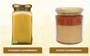 full and partial crystallization of honey