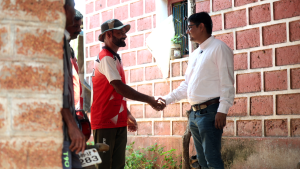meeting with beekeeper